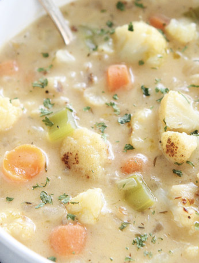 Corn, Potato & Cauliflower Soup - Massachusetts Farm to School